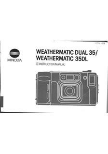 Minolta Weathermatic 35 DL manual. Camera Instructions.